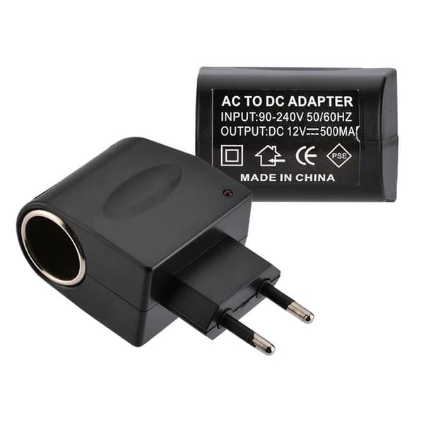 Automaattinen tupakansytytinsovitin AC 220V - DC 12V sovitin virtapistoke