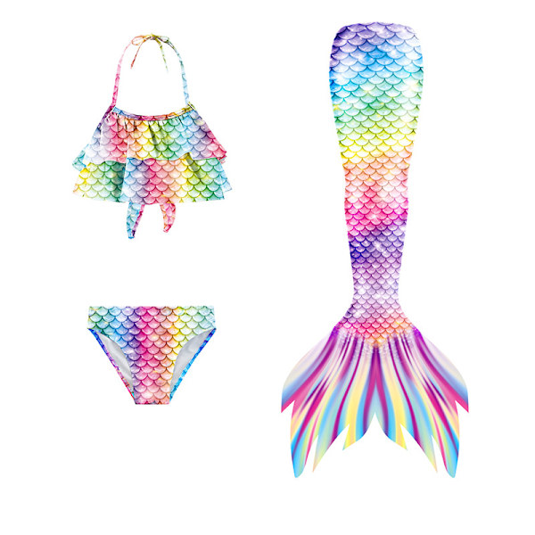 Børn Mermaid Tail Badedragt Piger Badedragt Bukser Badetøj A 130