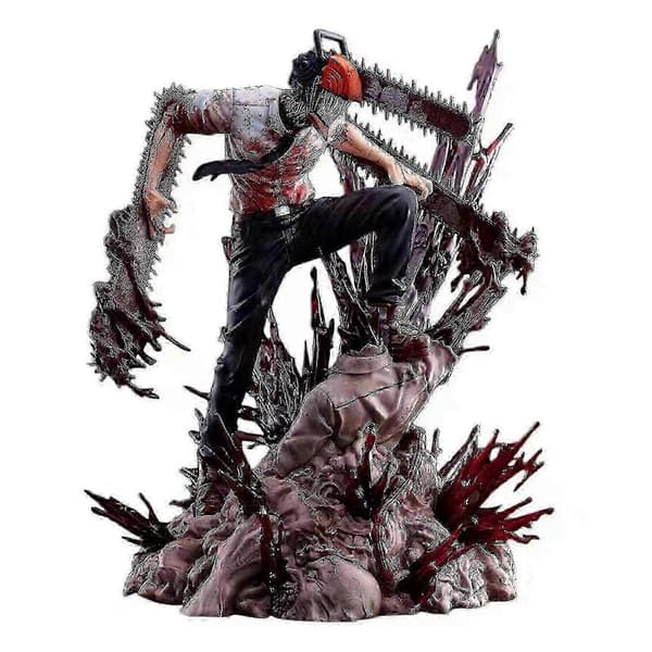 Chainsaw Man Denji PVC Anime Figur - 33,8 cm Action Model