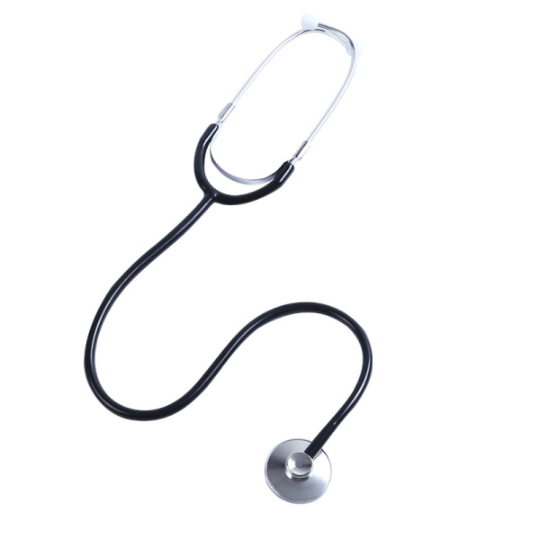 1 st serie aluminium stetoskop för sjuksköterska med ett huvud Black