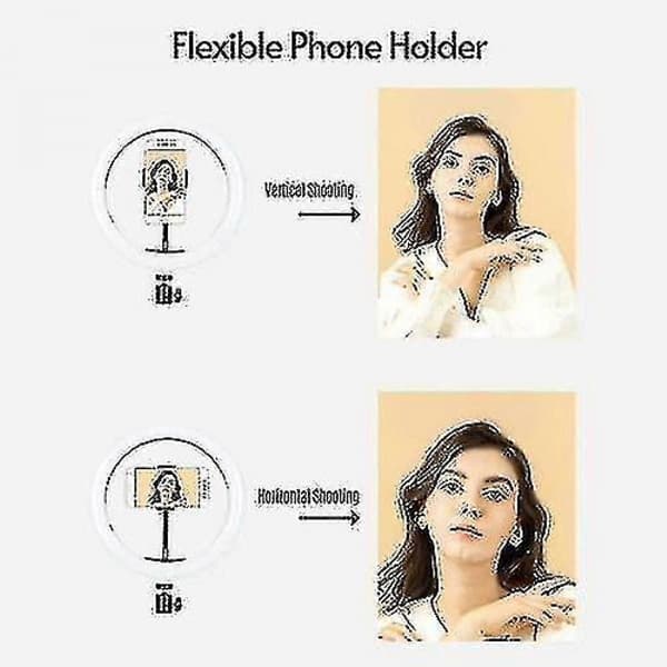10 tommer RGB-ringlys LED farverigt fyldlys