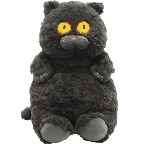 Cat Plush Cute Plushies, Cat Plush, Cat Stuffed Animals, Kawaii Plush Toys - 15 Inch (Black)