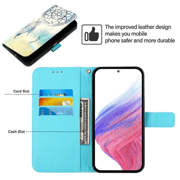 3D-målad horisontell flip-läderfodral för Ulefone Note 14 Dream Wind Chimes