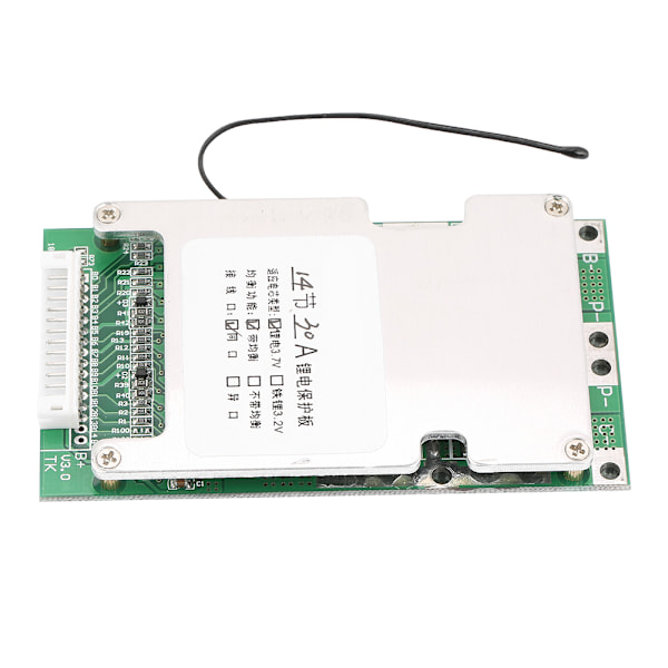 Korkea laatu 14S 50V 30A Litiumakun suojaus BMS PCB-levy tasapainolatauksella