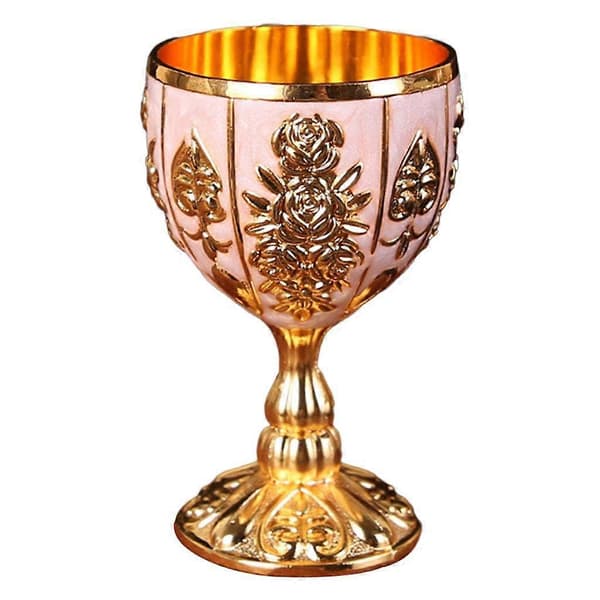 Begert preget kopp Elegant koppfester Drikkevarer Pink Gold as describe