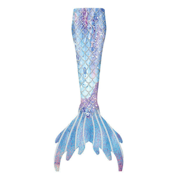 Adult Mermaid Tail, NO Monofin - Sett for voksne og tenåringer med undertøy E504 Adult S