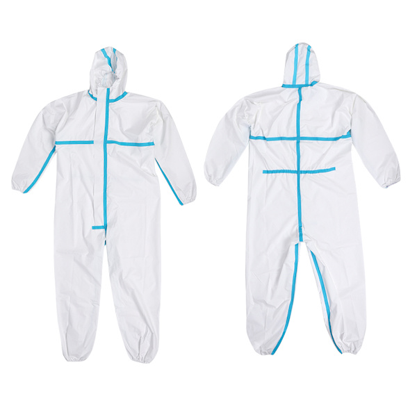 Udendørs hætteoverall Engangssikkerhedstøj til laboratorieværksted, 3XL