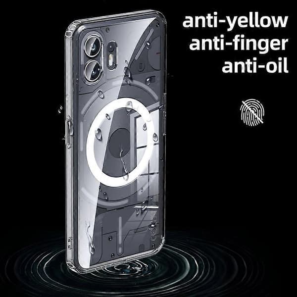 Armor Klar TPU Hårdt PC Telefoncover til Nothing Phone 2 Matte Black