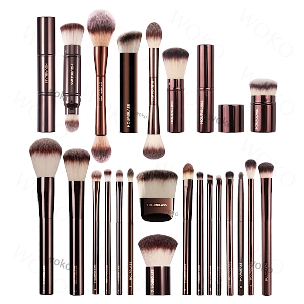 Timglass komplett utbud av sminkborstar sminkverktyg HG concealer No box