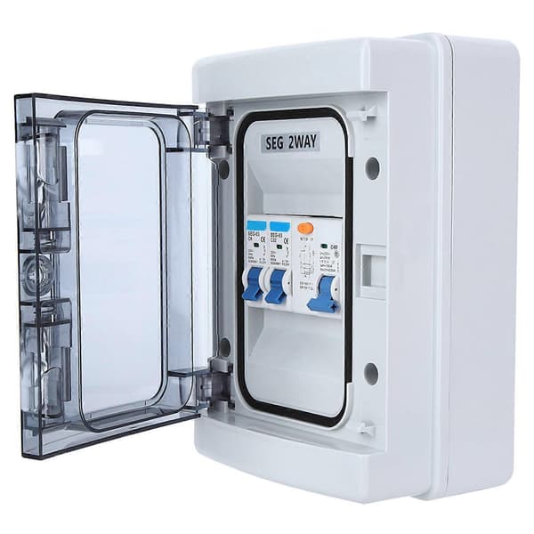 Miniatyr effektbryterbeskyttelse med vanntett lekkasjebryter 40A 30mA RCD +2MCB (6a32A)