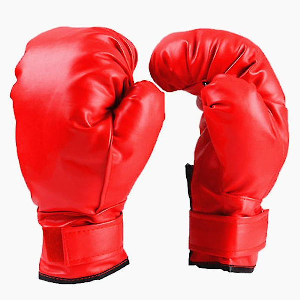 Handskar Boxningsträning Fitness Muay Fighting Boxningsset, Röd
