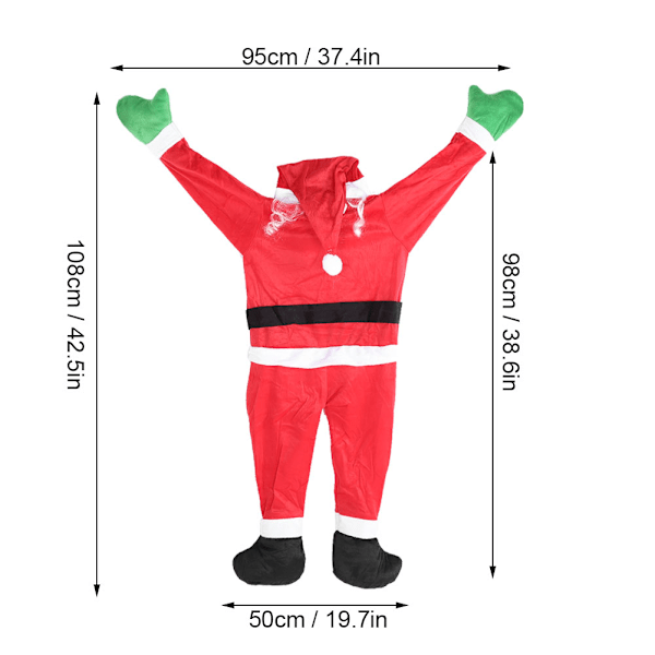 Jultomte Dekoration Kläder i Flanell för Hemmet