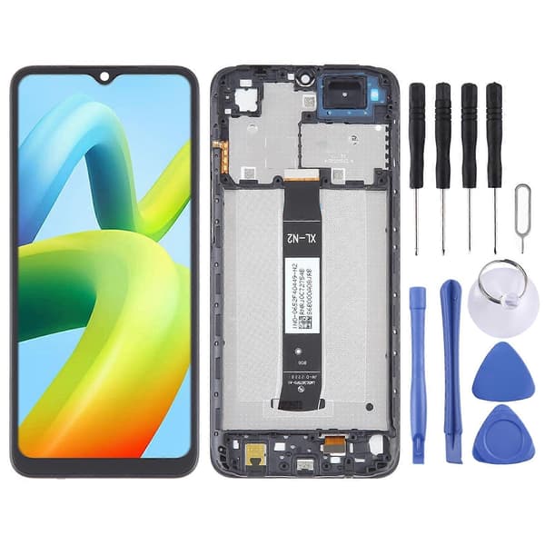 For Xiaomi Poco C50 OEM Material LCD-skjerm Digitizer Full Montering med Ramme Not Specified