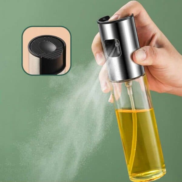 【YD】Öljysuihkepullo terveelliseen ruoanlaittoon 100ml silver