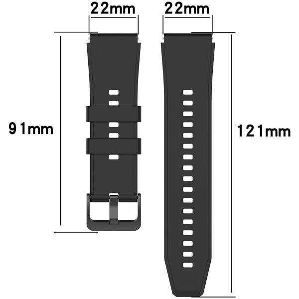 Huawei Watch GT2 Pro armbånd silikon Svart