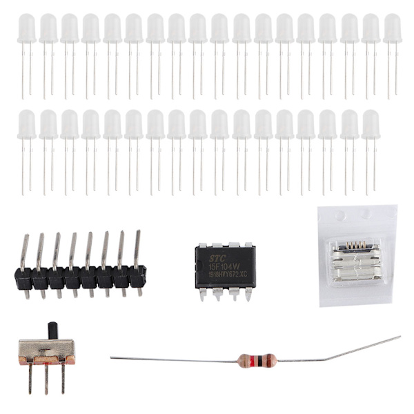 DIY Julgran LED Elektronisk Tryckt Kretskort Ornament för Festlig Dekoration i Blå