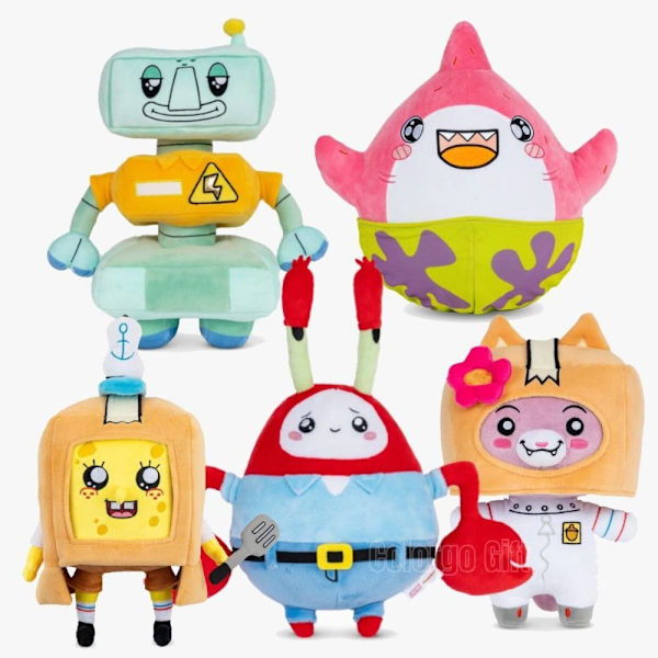 30cm Ocean Series Lankybox Plush Toy Cute Kawaii Cartoon Plush -1