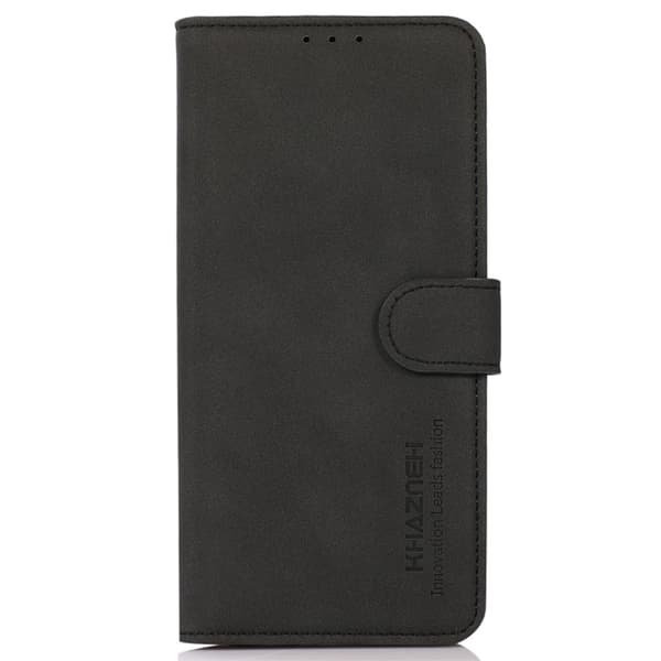 【YD】KHAZNEH Galaxy A35 5G Etui Mat Læder Sort 80