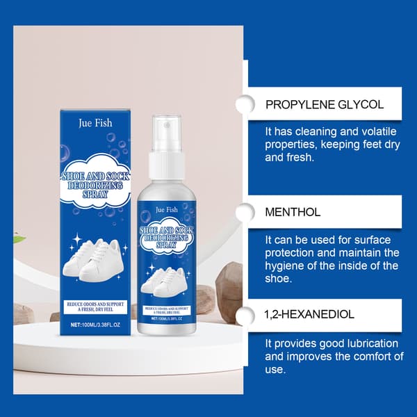 100 ml skodeodorantspray, lugtreducerende opfrisker