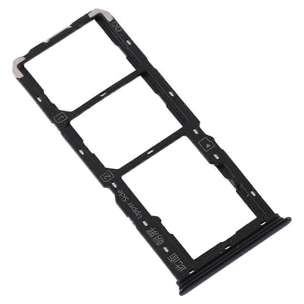 For Vivo S1 SIM-kortskuff + Micro SD-kortskuff Black