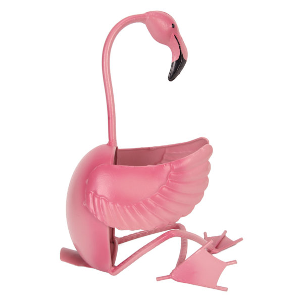 Flamingon Viiniteline - Rautainen Viinipidike Baaritiskiin, Keittiöön tai Ruokapöydän Koristeeksi