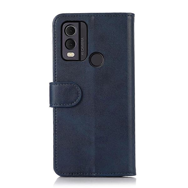 (Ny) För Nokia C22 4G Telefonfodral i läder med ko-textur Blue