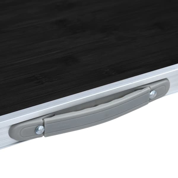 【YD】vidaXL Sammenleggbart campingbord grå aluminium 120x60 cm Grey grå