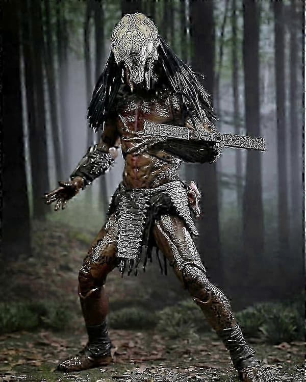 NECA Predator Feral Predator Samlarfigur - Mycket Detaljerad Filmreplika