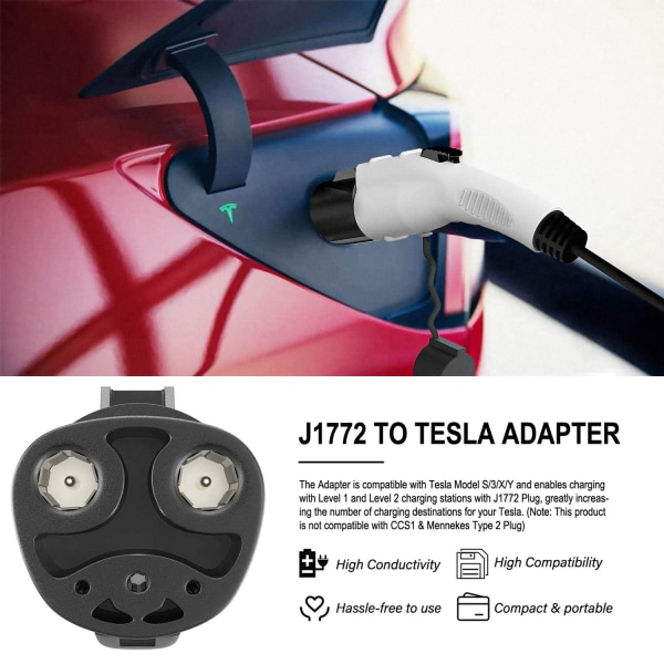 J1772 till Tesla Laddningsadapter