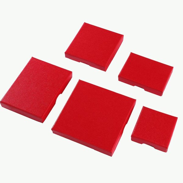 12 st 1,5 cm Smycken Förpackningsboxar Case för armband red 9x9x1.5cm