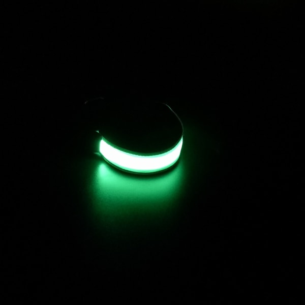 Luminous arm with LED running light for night running