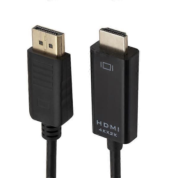 4K x 2K DP-HDMI-muunninkaapeli, kaapelin pituus: 1,8 m Black