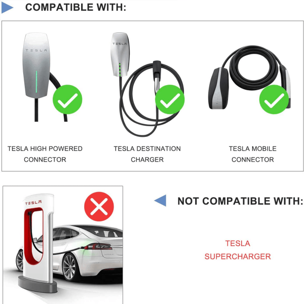 J1772 till Tesla Laddningsadapter