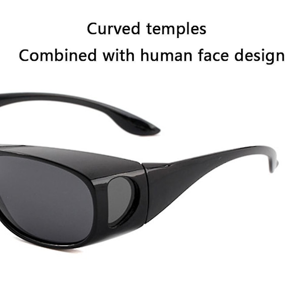 Päivä-/yöpyöräilylasit häikäisyä estävät kierrettävät aurinkolasit miehille ja naisille - mustat kehykset keltaiset linssit Black Frame Yellow Lenses