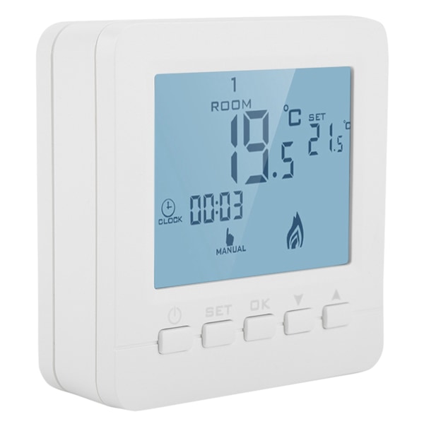 Smart Programmerbar Termostat med Digital LCD Skærm - 5A Temperaturregulator