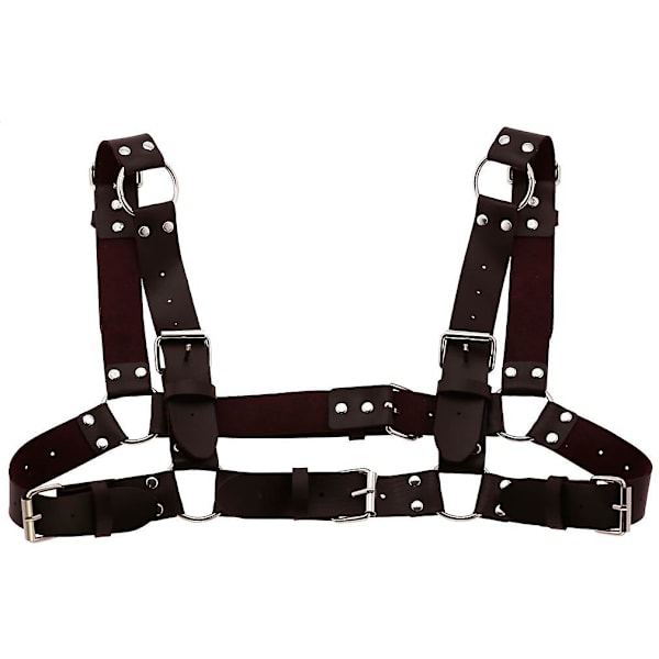 Punk bröstsele bur metallkedja Pu Choker halsband