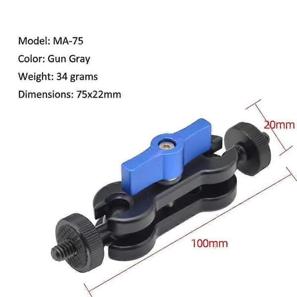 (Ny) MA-100B Blå YJ Magic Arm Brakettfeste 1/4 tomme Kulehode Magic Arm Not Specified