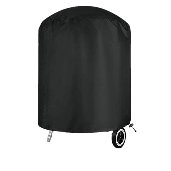 【YD】INF Rundt grillovertræk / grillbetræk Sort 58x77 cm Sort
