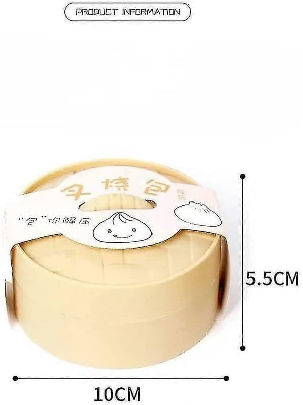 Kreativ dekompression Dumpling Steamer Mjuk dekompression Dumpling Supermjuk knådning Dekompressionsartefakt Simulering Dumpling Vent Toy Barn A
