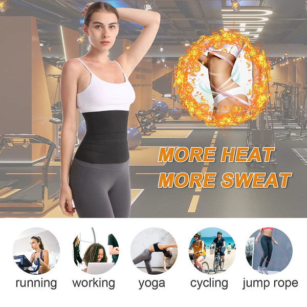 Waist trainer Bälte Workout Midjetrimmer Snatch Bandage Red 1 3m