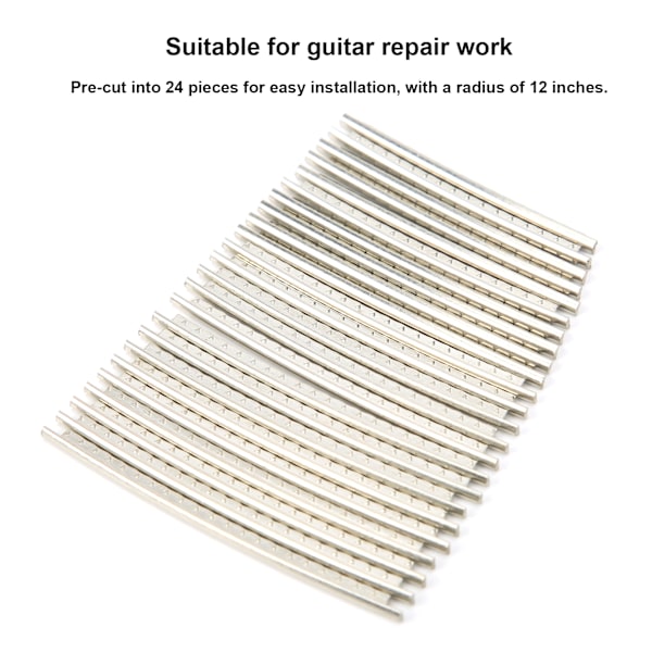 24-delars Kopparnickel Gitarrbandtråd Set för Fender/Gibson - 2.7mm Ersättningstillbehör
