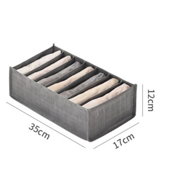 Opbevaringsboksdeler med 7 rum Grå S