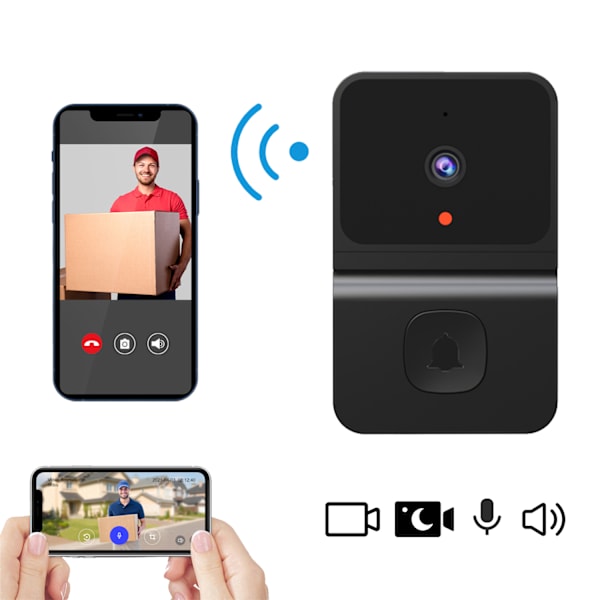 Trådlös dörrklockakamera med Chime-WiFi videodörrklocka