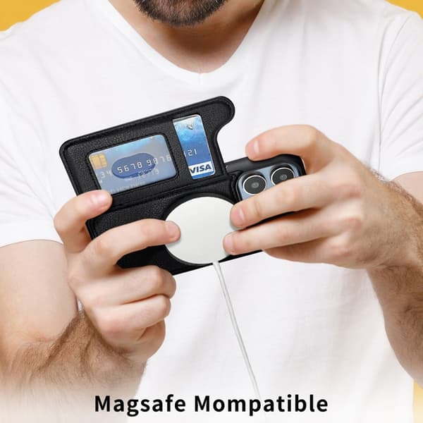 [YD]iPhone iPhone 14/13 Magnetic Phone Case with MagSafe Card Holder