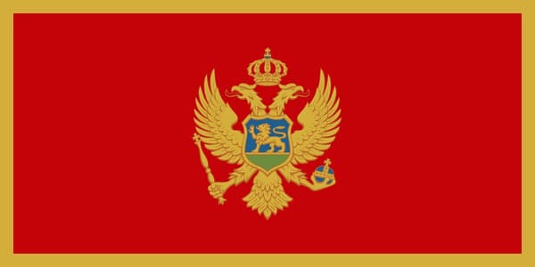 【YD】Montenegro flagga 100