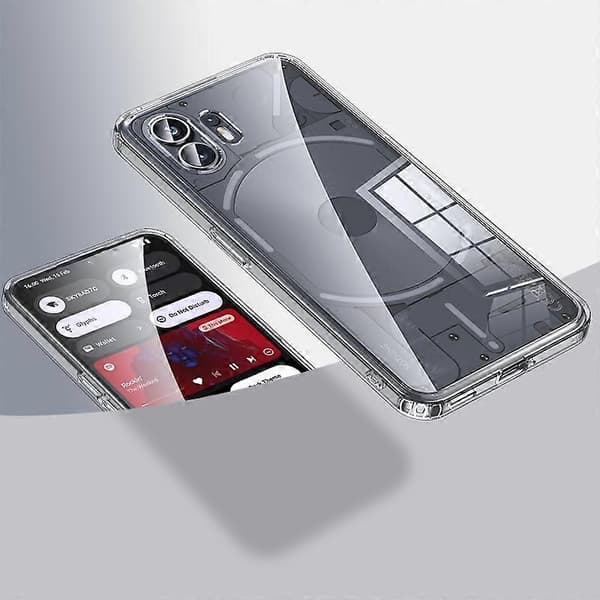 Armor Clear TPU Hårt PC-telefonfodral för Nothing Phone 2 Clear