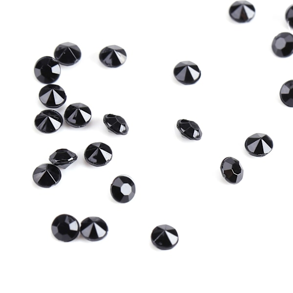 1000 Stykker pr. Pose 4mm Klar Akrylperler Vasefyld Bryllup Fest Dekoration DIY Tilbehør - Sort