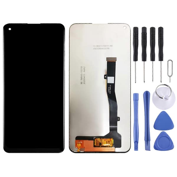 (Ny) LCD-skærm til ZTE BLADE V2020 5G med Digitizer komplet samling (sort) Black