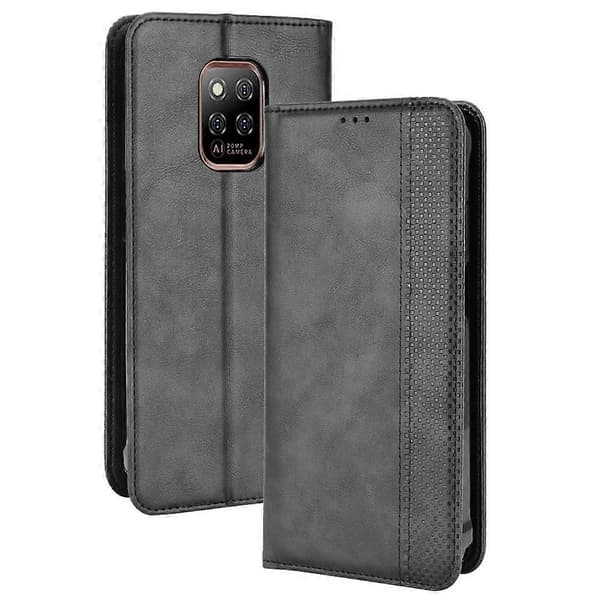 (Ny) För Ulefone Power Armor 14 / 14 Pro Magnetiskt Spänne Retro Textur Läder Telefonfodral Brown