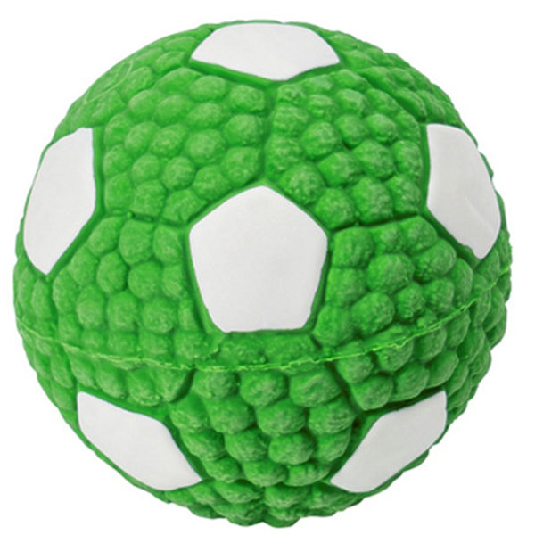 Hund Squeak Toys Hållbara tänder Rengöring Tuggboll Valp Tuggleksaker Husdjursmaterial för hundar Green S
